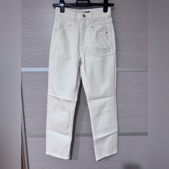 NWT MAJE Cotton Pants In Ecru Sz. 36 - Picture 2 of 12